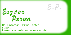 eszter parma business card